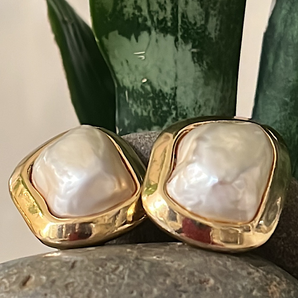 Ciner Vintage Pearl Earrings